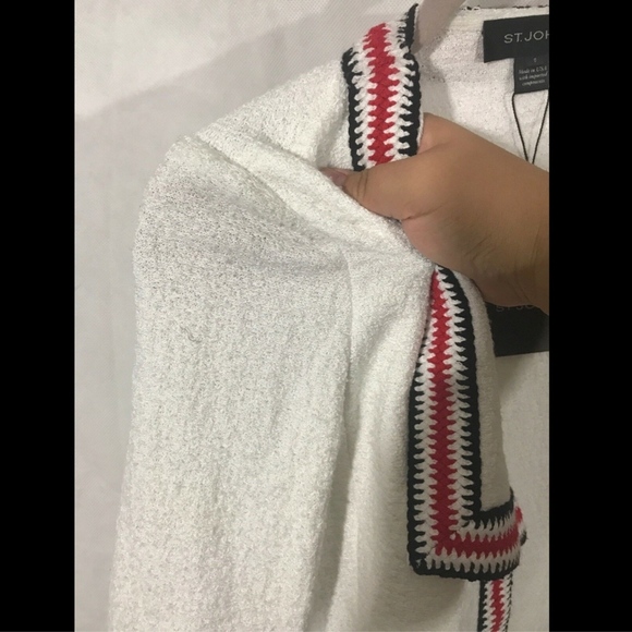 NWT $1695 St. John Collection Clair‎ Rever Collar 3/4 Sleeve Jacket [SZ 6 ] - Picture 4 of 8